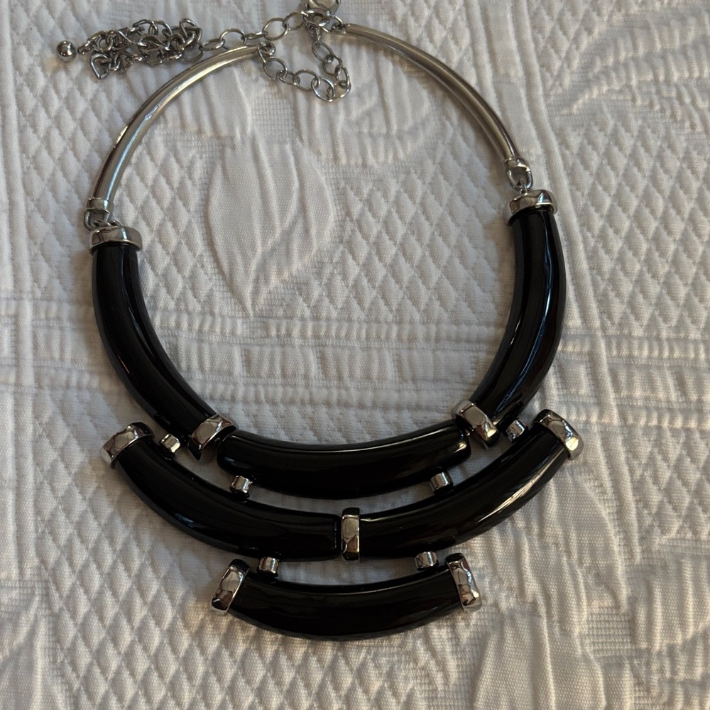 Elegant Black and Silver Necklace Fashion necklace from Chicos
